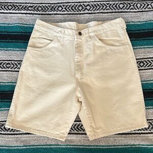 Wrangler Men's 100% Cotton Jean Shorts in Cream